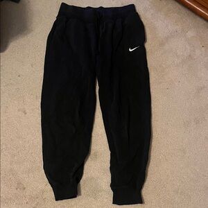 Nike Black Sweatpants with White Logo